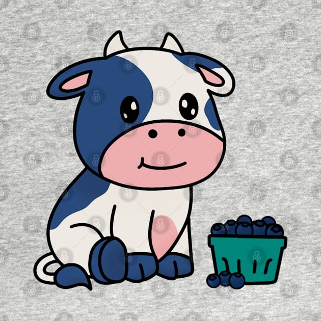 Blueberry Cow by maya-reinstein